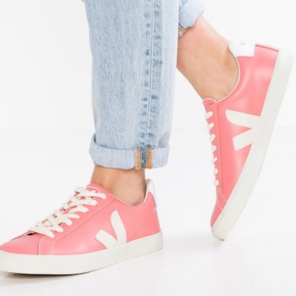 Veja Shoes - Veja Esplar Leather Sneakers Blush Size 7